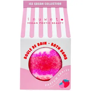 Inuwet Bombe de bain Icecream Fraise 126g pas cher