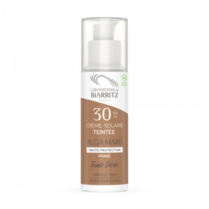 Laboratoires de Biarritz Soins Solaires Crème Teintée SPF30 Beige Bio 50ml pas cher