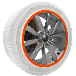 Musher 2 Chaussettes Neige Premium Taille 6 Sur-Pneu Antiglisse Homologue pas cher