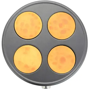 Plaque en fonte d'aluminium SENYA pour 4 mini-crêpes Ø11cm - Crêpière ...