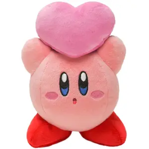 Super Mario Nintendo Together+ - Peluche Kirby - Kirby avec Coeur 16 cm