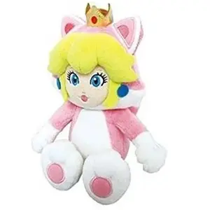 Sanei Peluche Peach Cat 25cm pas cher
