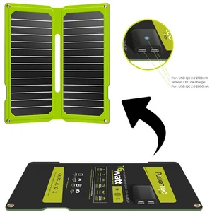 Powertec Panneau solaire - PT Flap 16 Dual USB Vert pas cher