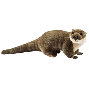 Peluche Loutre couchée 25 cm pas cher