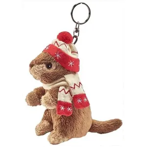 ANIMA Peluche Marmotte porte cle 10cm pas cher