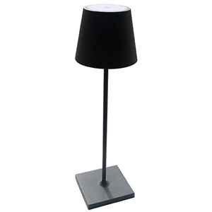 Comparateur de prix : LUMISKY Lampe de bureau touch sans fil en aluminium gris LED blanc dimmable KELLY ROCK H39cm