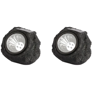 Lampe de balisage LED solaire ROCKY x 2 Lumisky® pas cher