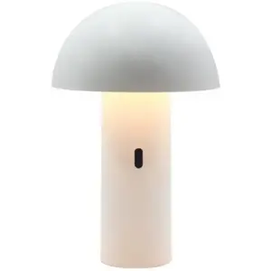 Comparateur de prix : Lumisky - Lampe de table sans fil led tod Blanc Metal H28CM