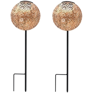 Comparateur de prix : Lot de 2 balises solaires à planter - LUMISKY - AGADIR - H45 cm - Styl...