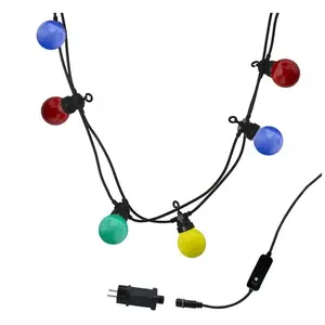 LUMISKY Lot de 2 Guirlandes lumineuses extérieur connectable 10 globes... pas cher