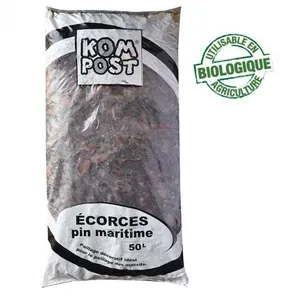 RACINE Paillage végétal biodégradable écorces de pin maritime sac 50 L - KOM37 pas cher