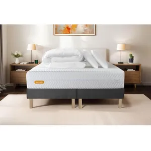 Septnuits PACK Matelas 160x200 + double sommiers gris 80x200 Memo Bio ...Vendu parrakuten