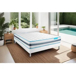 Ensemble BODYZONE 140x190 Ressorts ensachés 3 zones Ultra épaisseur pas cher