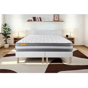 Comparateur de prix : Ensemble sommier matelas 160x200 Memo Plus Mémoire de forme - Septnuit...