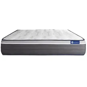 ACTISOM Matelas 180x200 Actilatex plus Latex et mémoire de forme - 26 cm - Très ferme - 7 zones de confort pas cher