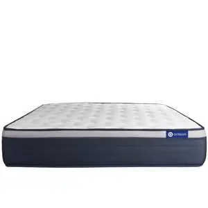 ACTISOM Matelas 140x190 Actilatex max Latex et mémoire de forme - 26 cm - Ferme - 7 zones de confort pas cher