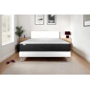 Comparateur de prix : VITALIT Ensemble sommier matelas 140x190 VITALMEMO ONE Mémoire de forme - 24 cm - Ferme - sommier blanc