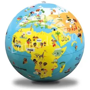 Craenen Jeu de découverte Bass et Bass Globe gonflable P’tits voyageurs pas cher