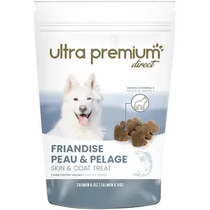 Friandise Peau & Pelage pour chien au saumon pas cher