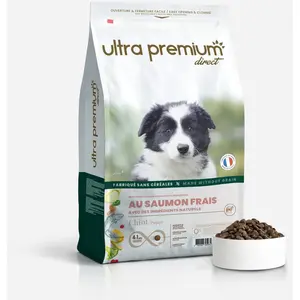 Croquettes Sans Céréales au saumon frais pour chiot toutes tailles pas cher