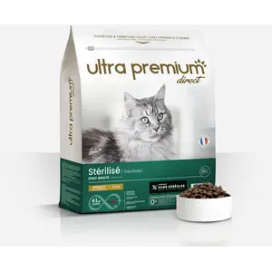 Croquettes Sans Céréales pour Chat Adulte Stérilisé ou d'intérieur pas cher