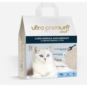 Litière minérale agglomérante 5L - 100% argile naturelle pas cher