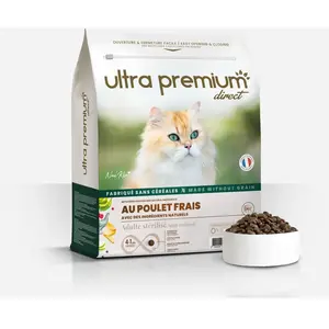 Croquettes sans céréales au poulet frais pour chat stérilisé pas cher
