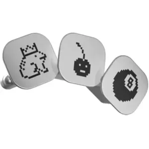 Pack 3 badges Ledger Gris et Noir pour cryptowallet Nano Gen5 pas cher