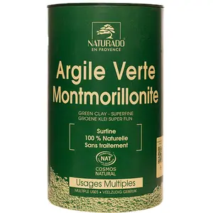 Comparateur de prix : Naturado Argile Verte Montmorillonite Surfine Poudreur 300g