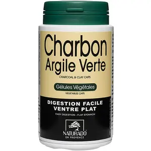 Naturado Charbon Argile Verte 120 gélules pas cher