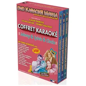 KPM Coffret 3 DVD Karaoké Mania Johnny & Sylvie & Cloclo pas cher