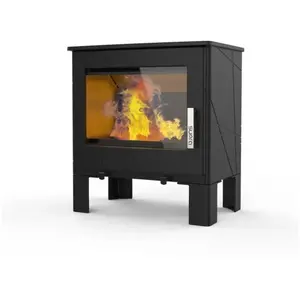 Supra Poêle à bois ADAM 7,3KW en fonte - étanche - eco design pas cher