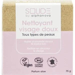 Alphanova - Nettoyant doux solide visage 75 g - Alphanova pas cher