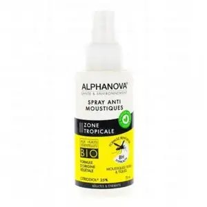 Alphanova Anti Moustique Zone Tropicale Spray 75mlVendu paratida-sante-discount-fr