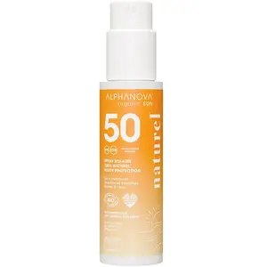 Spray solaire minéral certifié bio SPF 50 100% naturel - Alphanova Organic Sun pas cher
