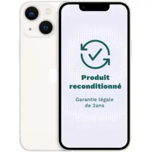 Smartphone APPLE iPhone 13 mini Blanc 128Go Très Bon État - pas cher