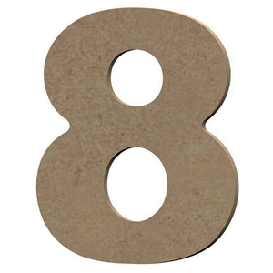 GOMILLE Chiffre 8 en bois MDF à décorer - 8 cm pas cher
