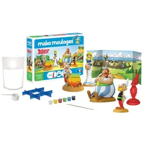 Coffret de moulage Astérix - MAKO MOULAGES - Mixte - A partir de 5 ans - Moule en silicone et plâtre pas cher