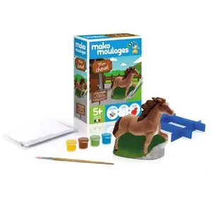 Comparateur de prix : Moulage en plâtre - MAKO MOULAGES - Mon cheval - Blanc - Bleu - Enfant