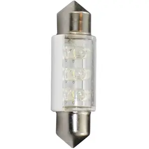 2 Ampoules led Navette C5W 12 v 0.48W 36mm Blanc pas cher