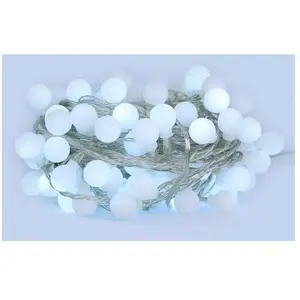 Comparateur de prix : SYSLED Guirlande led 10 mètres 100 boules blanc froid ( guinguette )
