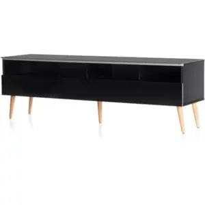 Meuble TV MELICONI Tarragone 160 cm noir pas cher