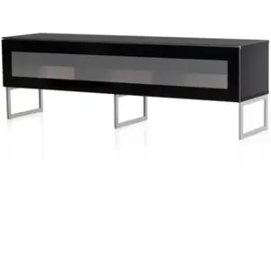 Meuble TV MELICONI Madrid 160 cm noir pas cher
