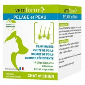 Vetoform Pelage et Peau Chien Chat 100g pas cher