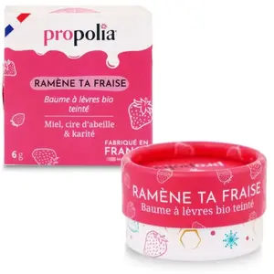 Baume lèvres "Ramène ta fraise" - Propolia - 6gr
