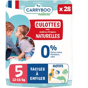 Carryboo Natural Slipjes 28 Slipjes Maat 5 (12-18 kg)