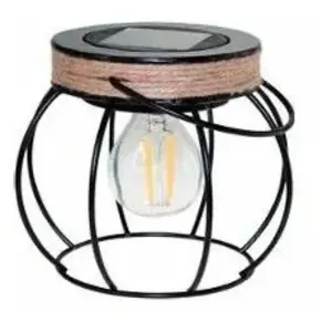 Lampe lanterne solaire ampoule led à filament SiennaVendu parcdiscount