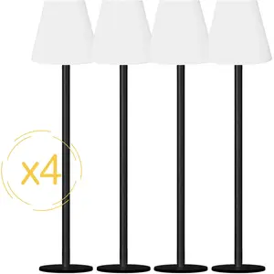 Lampadaire solaire EZIlight® Solar lamp xl - Pack de 4 lampes - Waterproof IP44 - 300 lumens - Autonomie de 10h