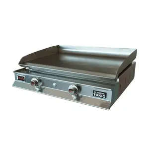 Plancha Gaz 2 Feux IBANEZ Plaque Inox - Plancha Tonio