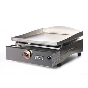 Plancha à gaz lagoa 1 feu - Plaque et caisson inox - LG21F pas cher